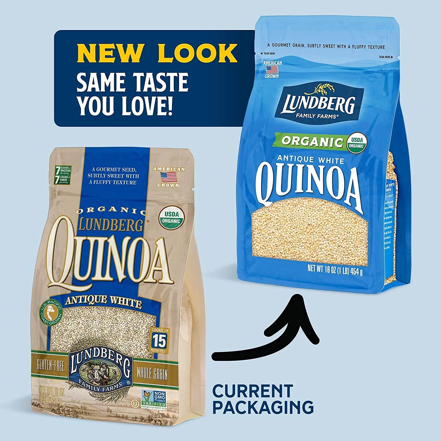 ORGANIC ANTIQUE WHITE QUINOA Pack of 6 Q153