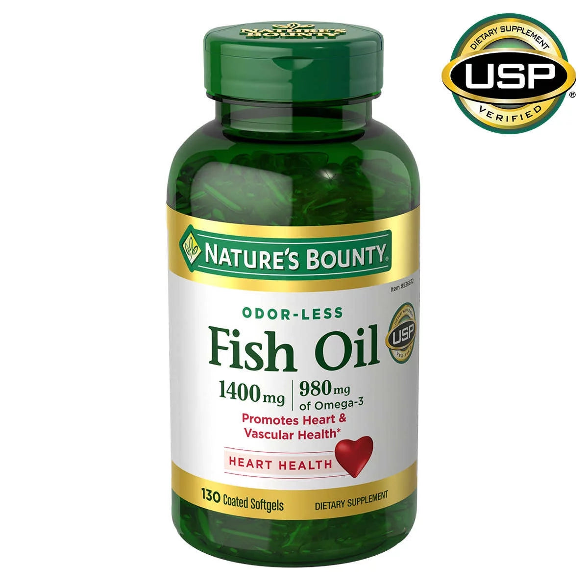 Fish Oil 1400 mg 130 Softgels E77418