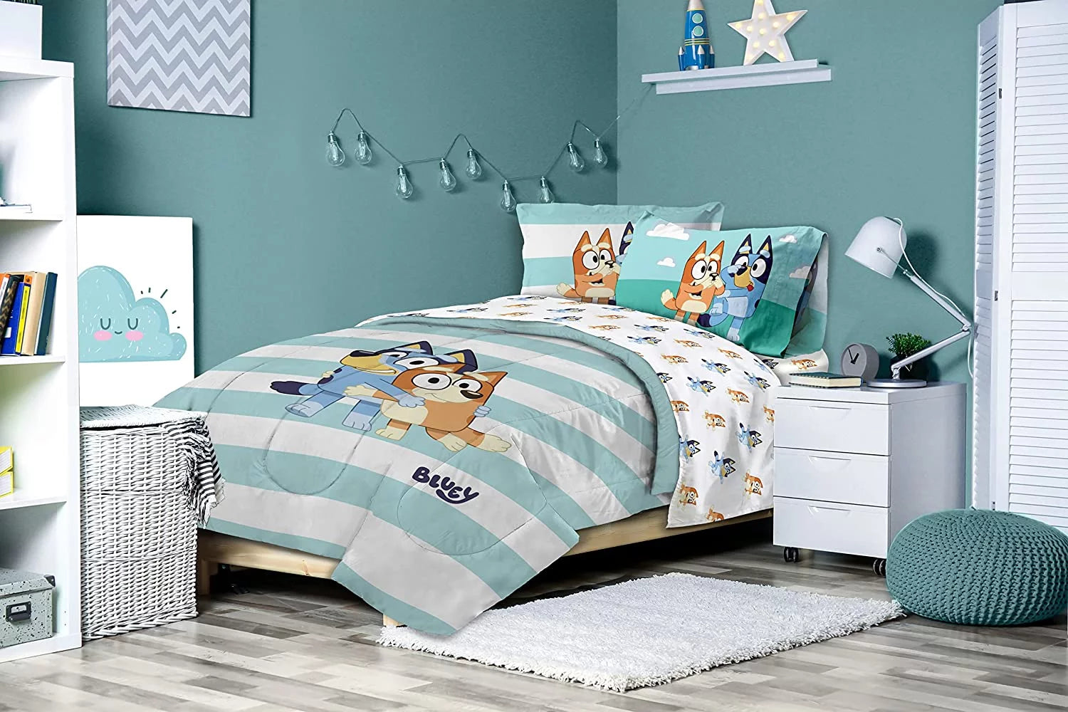 5 Piece Twin Microfiber Bed Set S7179