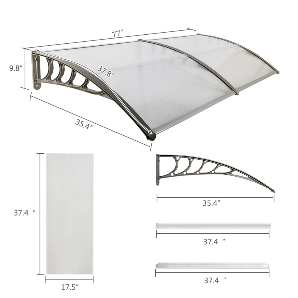 Brown 80 x 40'' Door & Window Rain Cover G188