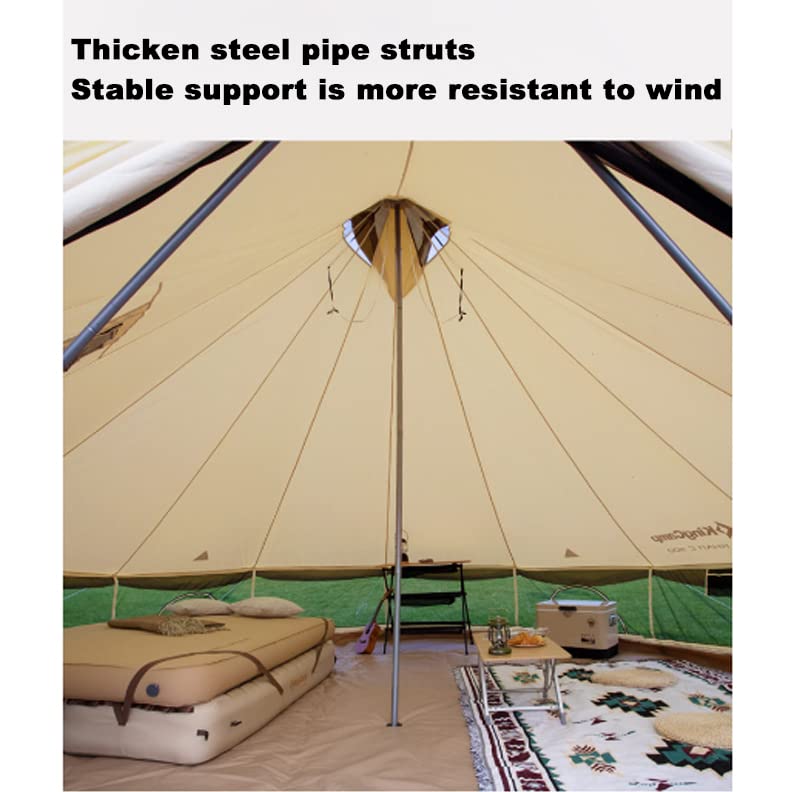 Canvas Bell Tent with Stove Jack, 4 Season Waterproof Tent L224490