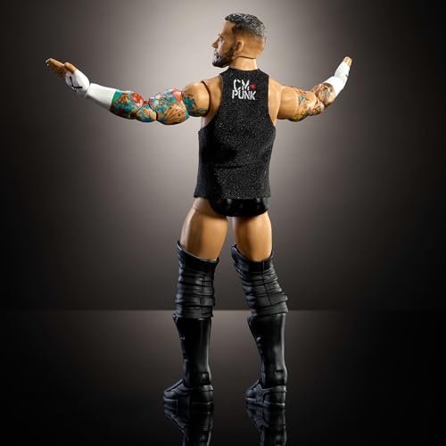 WWE Elite Action Figure & Accessories Set, 6-inch Collectible with Swappable Hands R70332