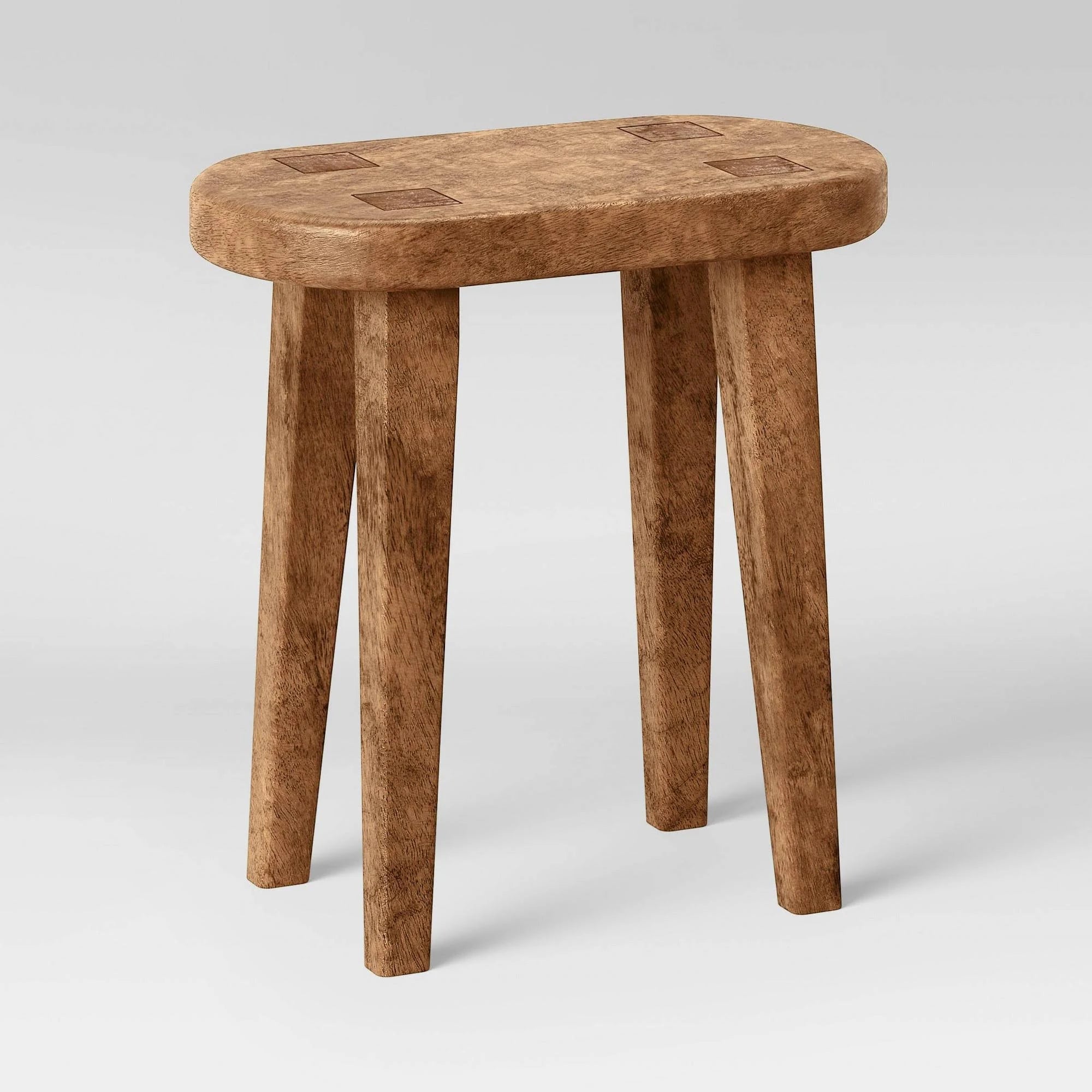 Tall Carved Wood Table Brown Z599