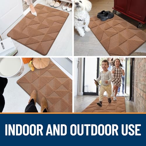 Non-Slip Absorbent Washable Door Mat (59x36 inches, Black) I77972