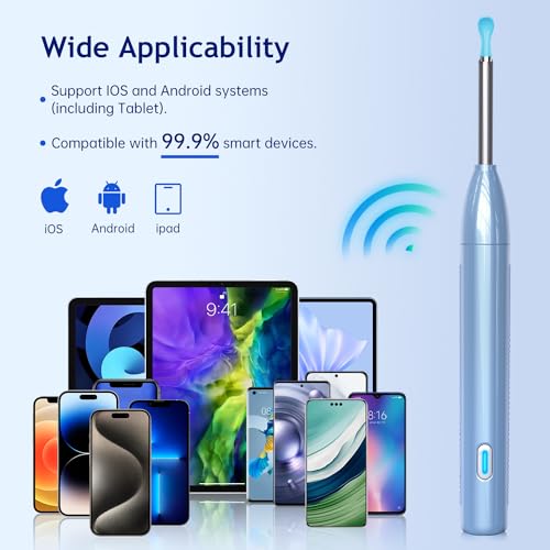 Electric Ear Wax Removal Tool with 1920 HD Camera and 6 LED Lights E7750