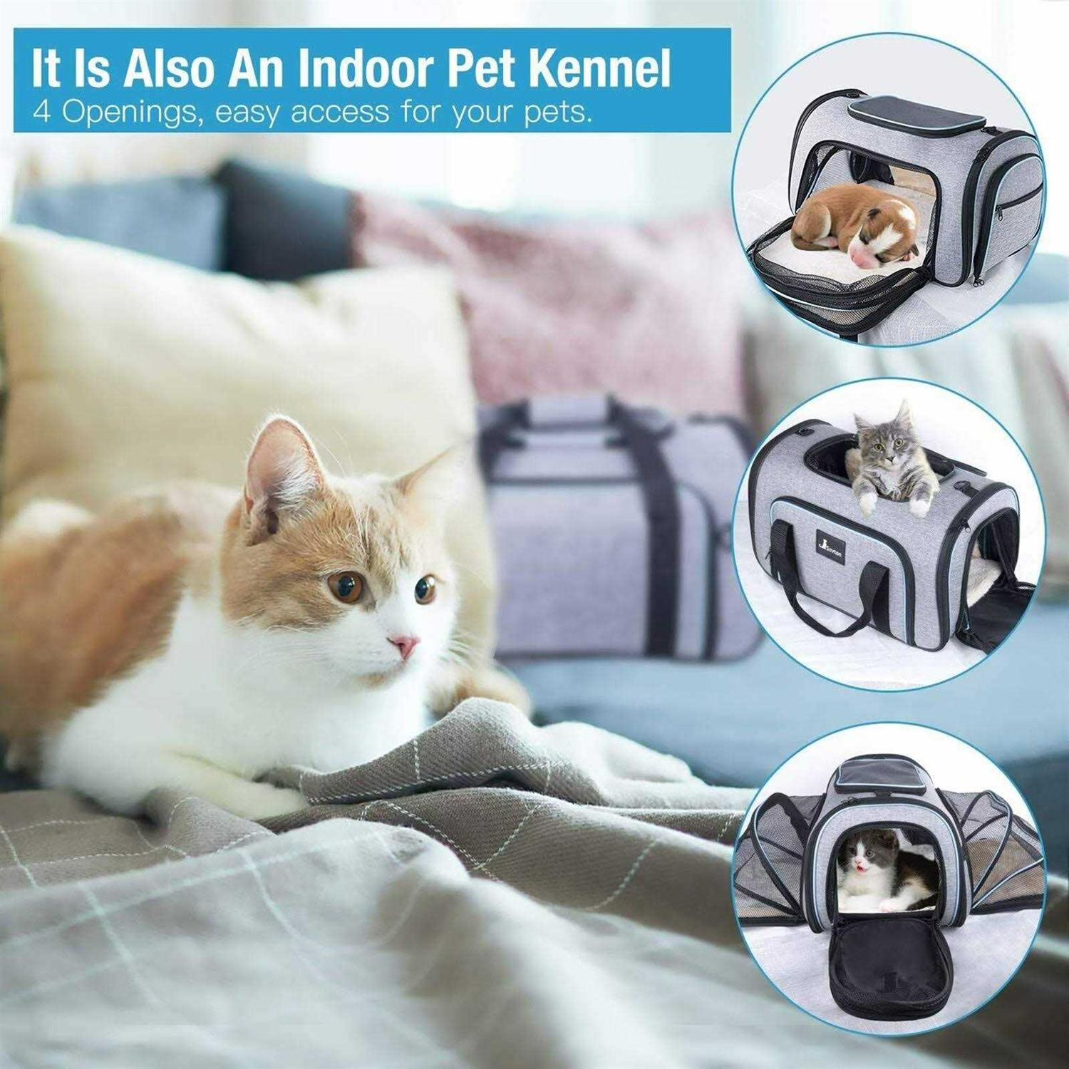 Airline Approved Expandable Soft-Sided Foldable Pet Carrier O343
