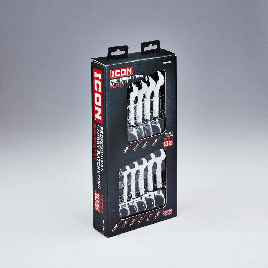 Professional Stubby Ratcheting Combination Wrench Set C36833