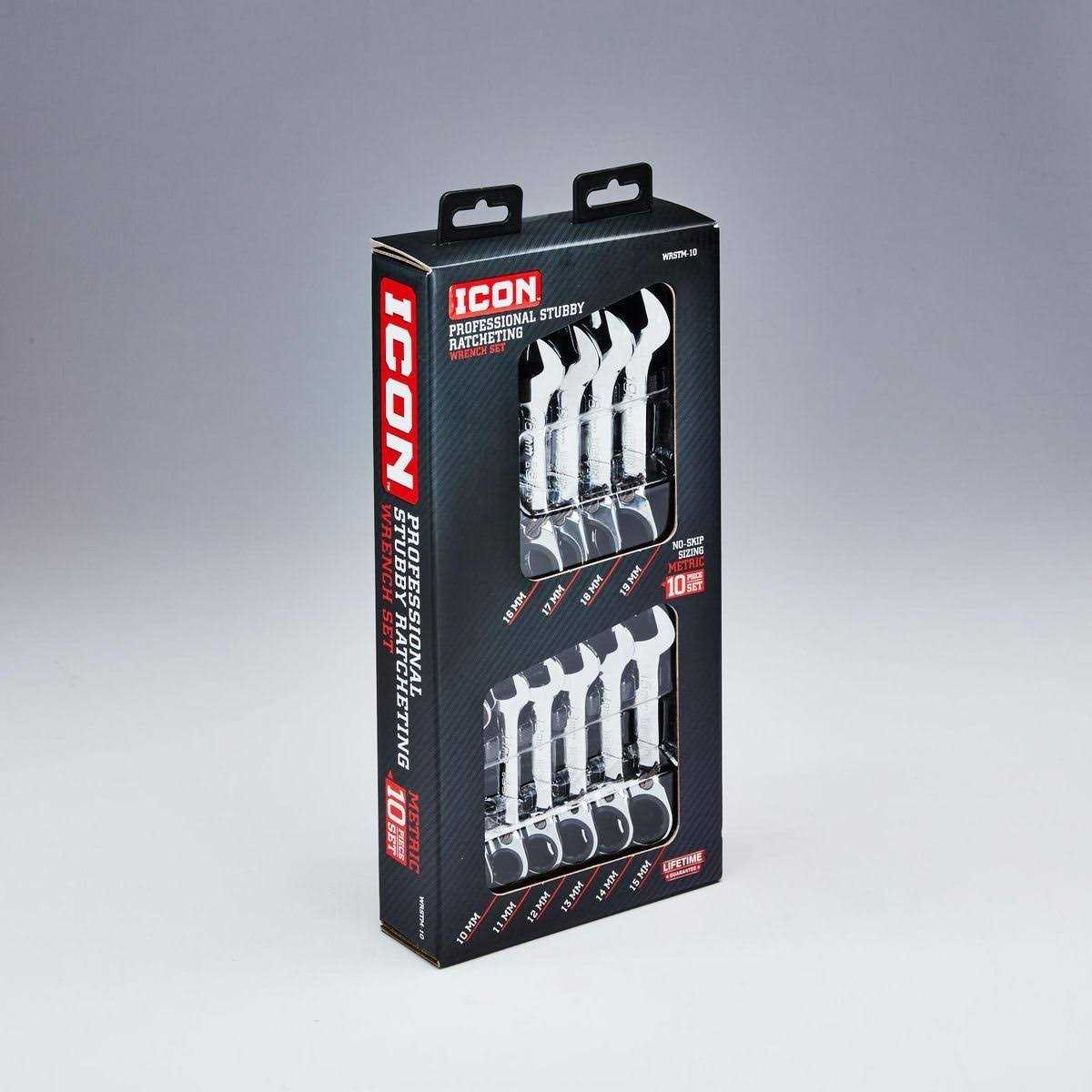 Professional Stubby Ratcheting Combination Wrench Set C36833