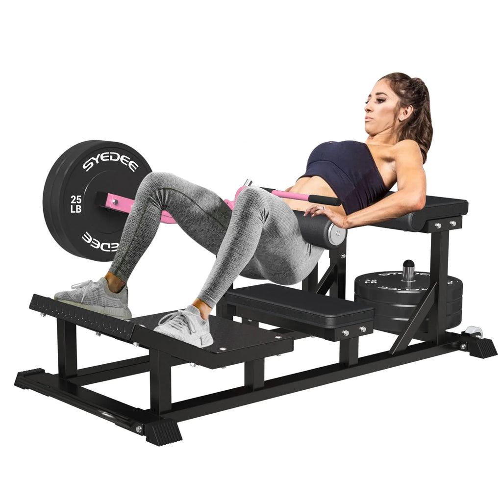 Red Heavy Duty Plate-Loaded Hip Thrust Machine A3116