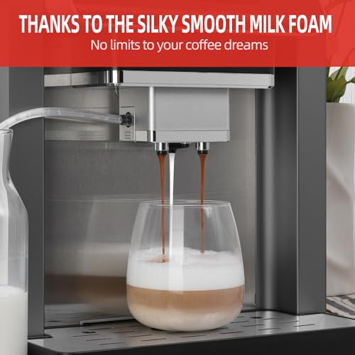 Fully Automatic Espresso Machine with Milk Frother and Built-in Grinder O17395