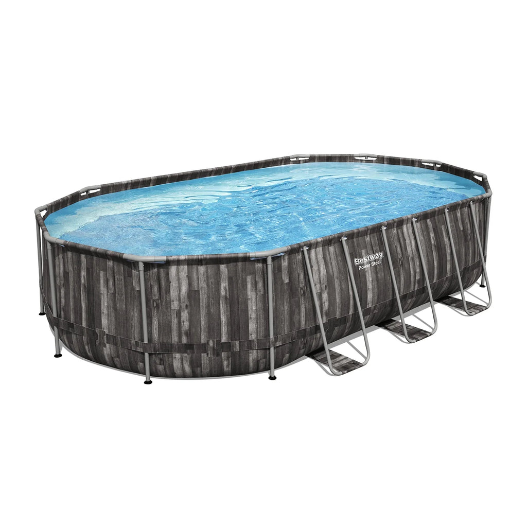 20' x 12' x 48 Oval Above Ground Swimming Pool Set P6915
