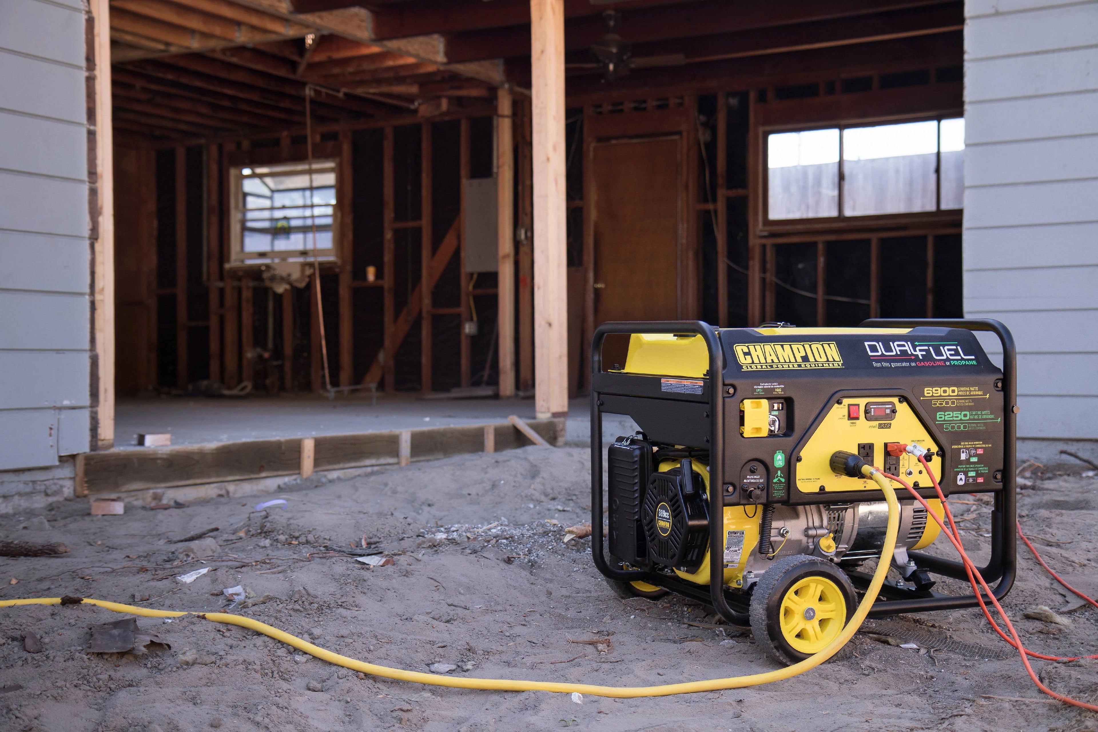 Dual Fuel Portable Generator with Wheel Kit F1725