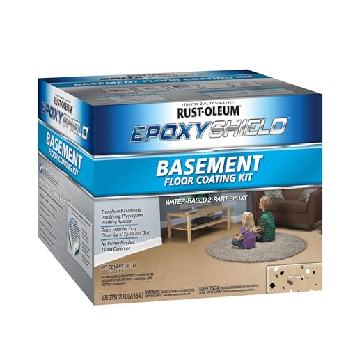 Gray Satin Epoxy Floor Coating Kit, Gallon C519101