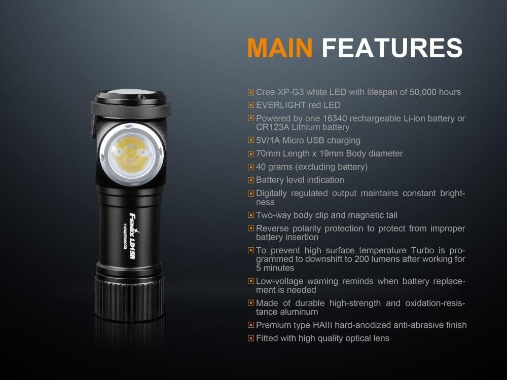 500 Lumen USB rechargeable right angled Flashlight Pack of 2 C35372
