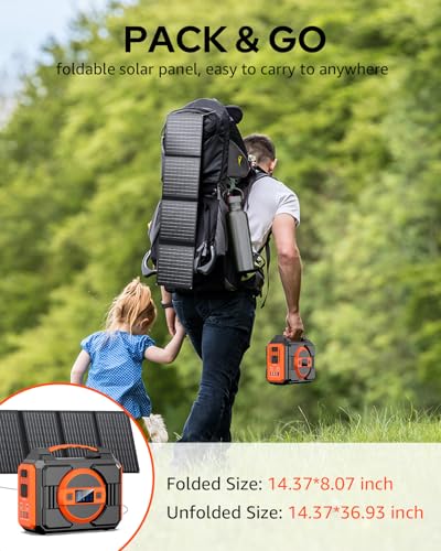 Portable Solar Generator 300W 220Wh with 40W Solar Panel V973436