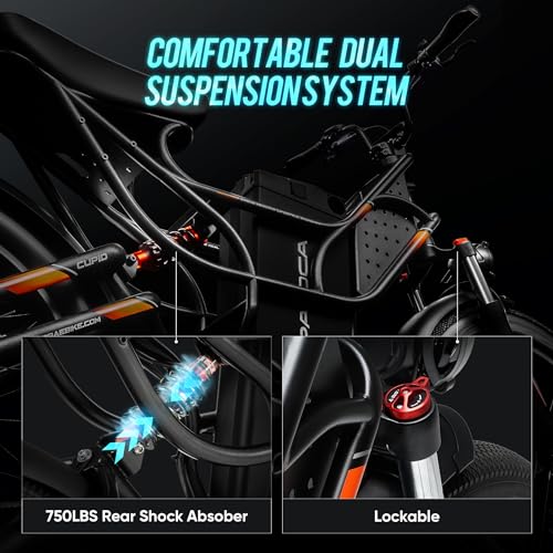 1000W 48V 30Ah Full Suspension Fat Tire Electric Bike N47767