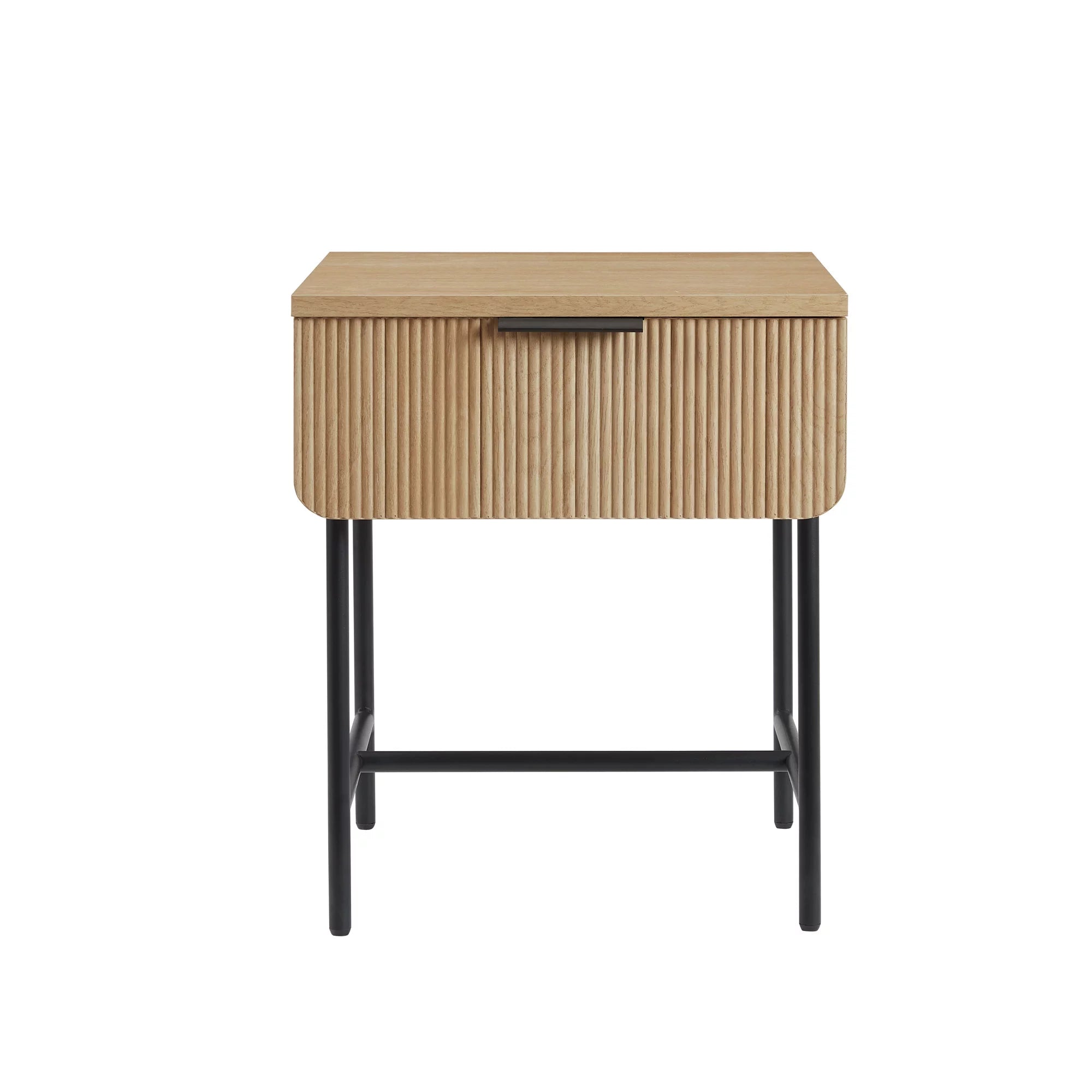18.5" Reeded 1-Drawer Side Table J111