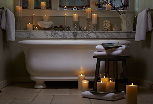 Flameless Candles Set of 3, Ivory, Real Wax R409