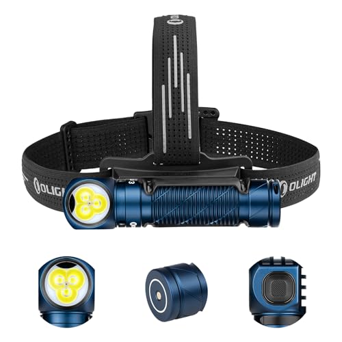 Rechargeable Headlamp Flashlight, 3000 Lumens LED Headlight with Red Light, Waterproof Head Lamp with Headband (Black) W89498