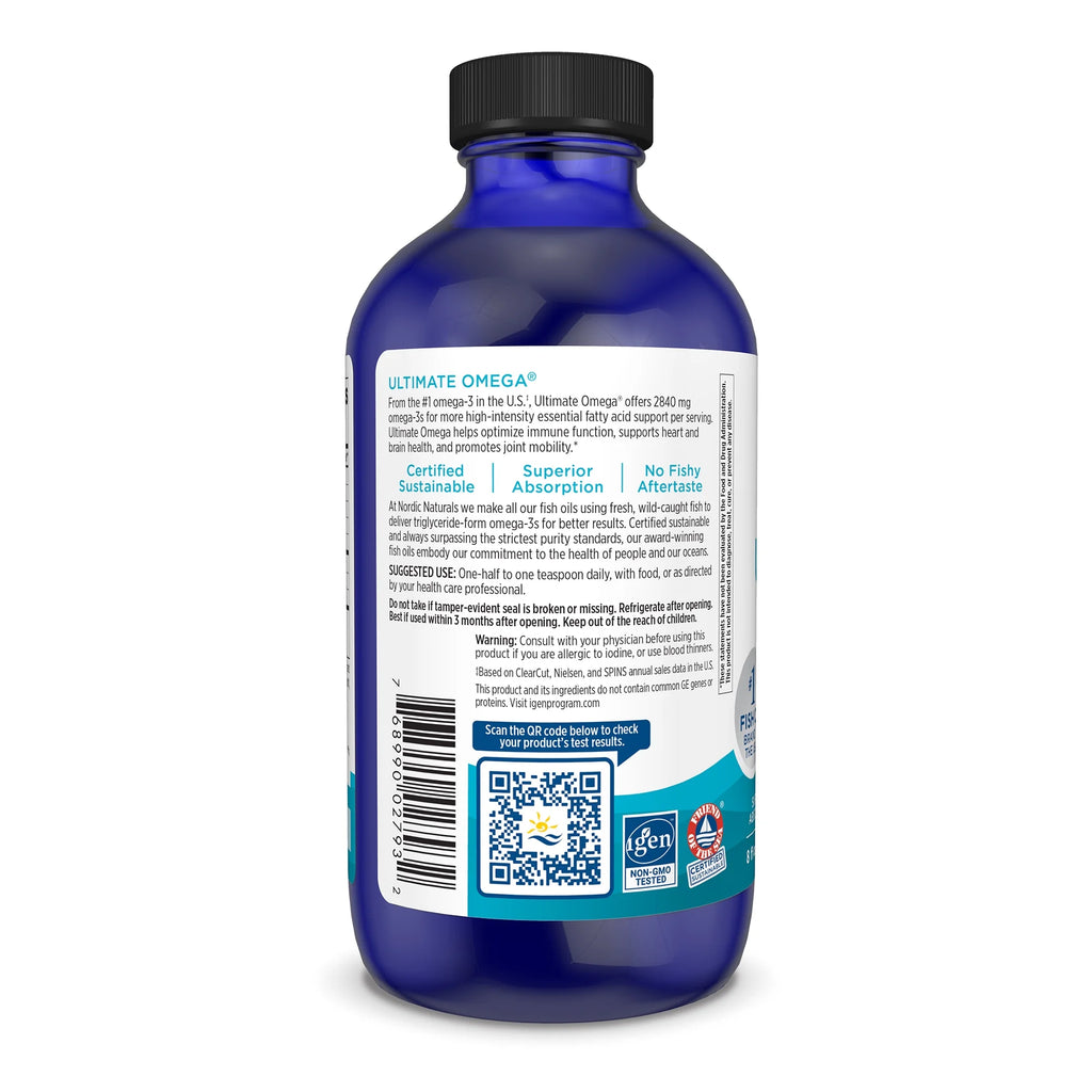 8 Fl Oz Omega-3 Fish Oil Liquid E23546