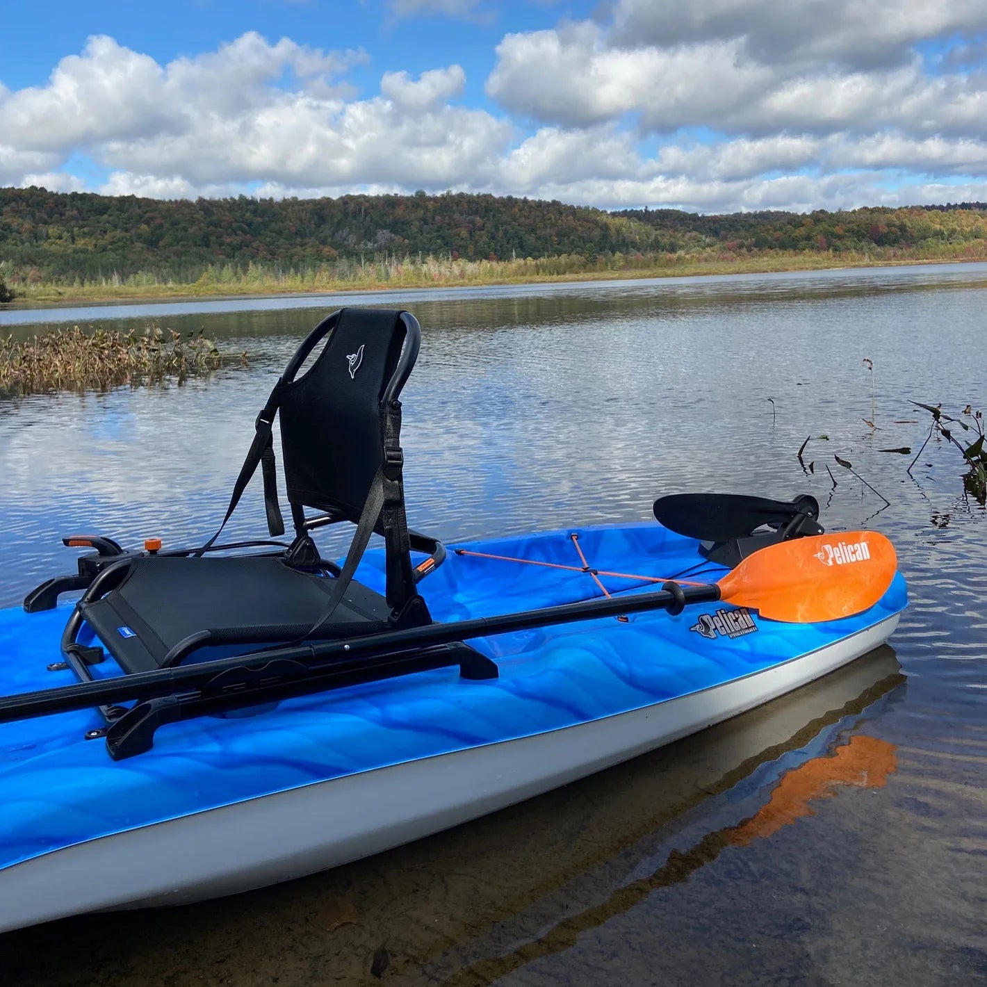 Sit-on-Top Recreational Pedal Kayak - 10 ft - Vapor Deep Blue/White V29004