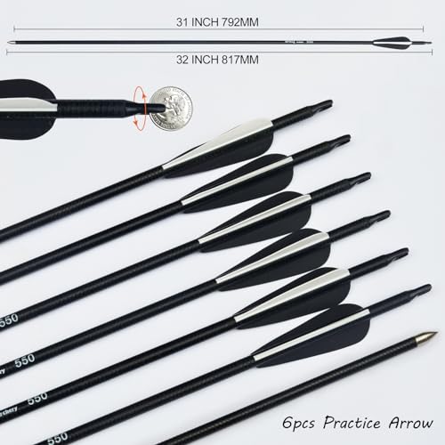 58'' Aluminum Alloy Takedown Recurve Bow and Arrow Set D65056