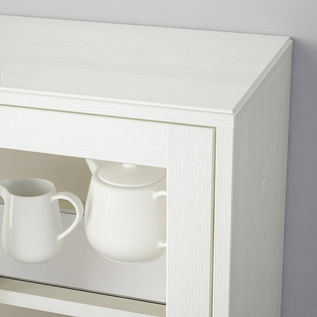 White Glass-Door Cabinet X265242