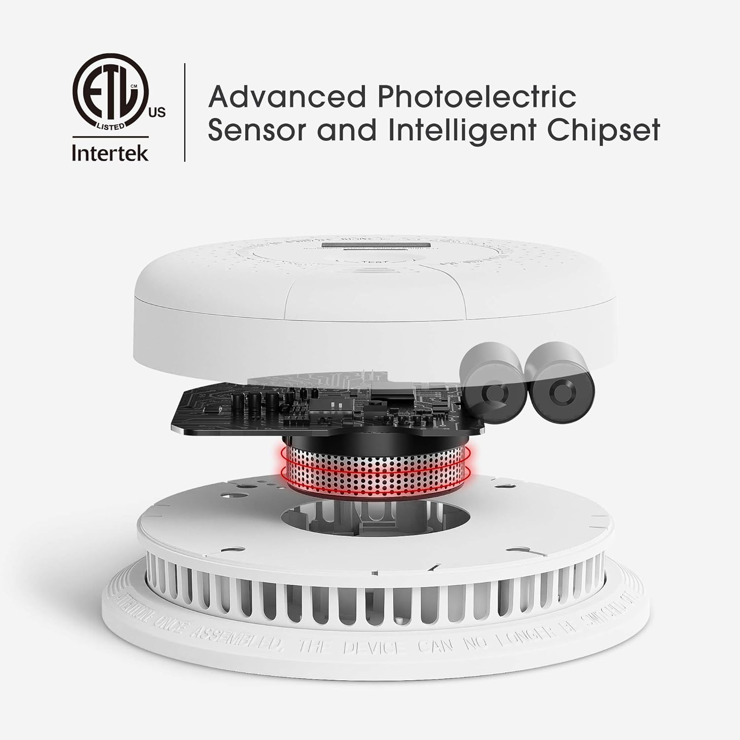 10-Year Battery Smoke Detector with Escape Light M12715
