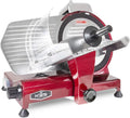 Red 10-Inch Electric Meat Slicer with Non-sticky Teflon Blade C614