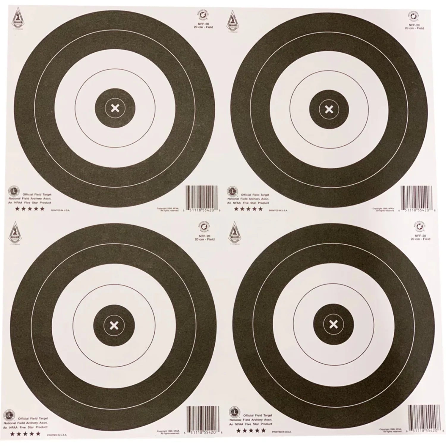 25 Pk. 20 Cm. Field Target Face T634