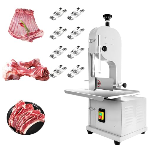 18x14" Stainless Steel Worktable Electric Bone Saw Machine with 8 Blades Y30502