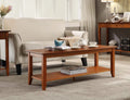 Cherry Coffee Table with Shelf J596