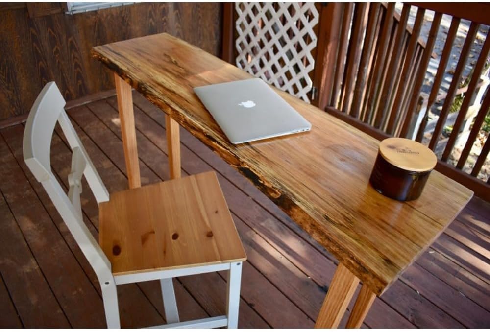 Spalted Live Edge Wood Desk B377