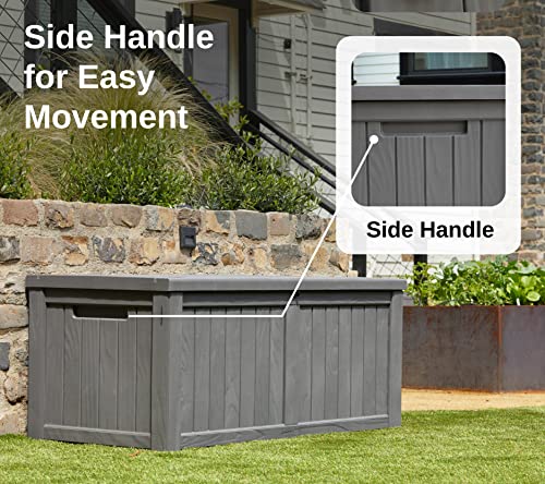 Grey 31 Gallon Outdoor Storage Box P944
