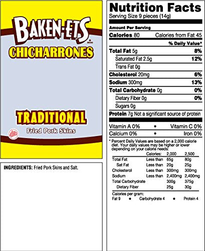 Fried Pork Skins, 3.5 Ounce (Pack of 6) G7837