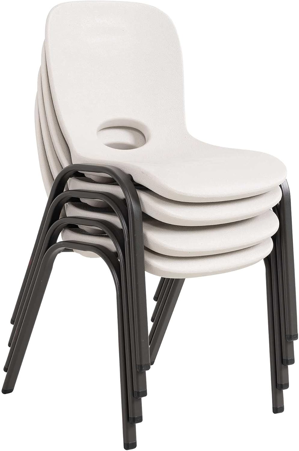 Kids Stacking Chair and Kids Folding Table, Almond E388544