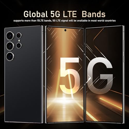 White 6.8" 6GB+256GB Unlocked Smartphone T2440