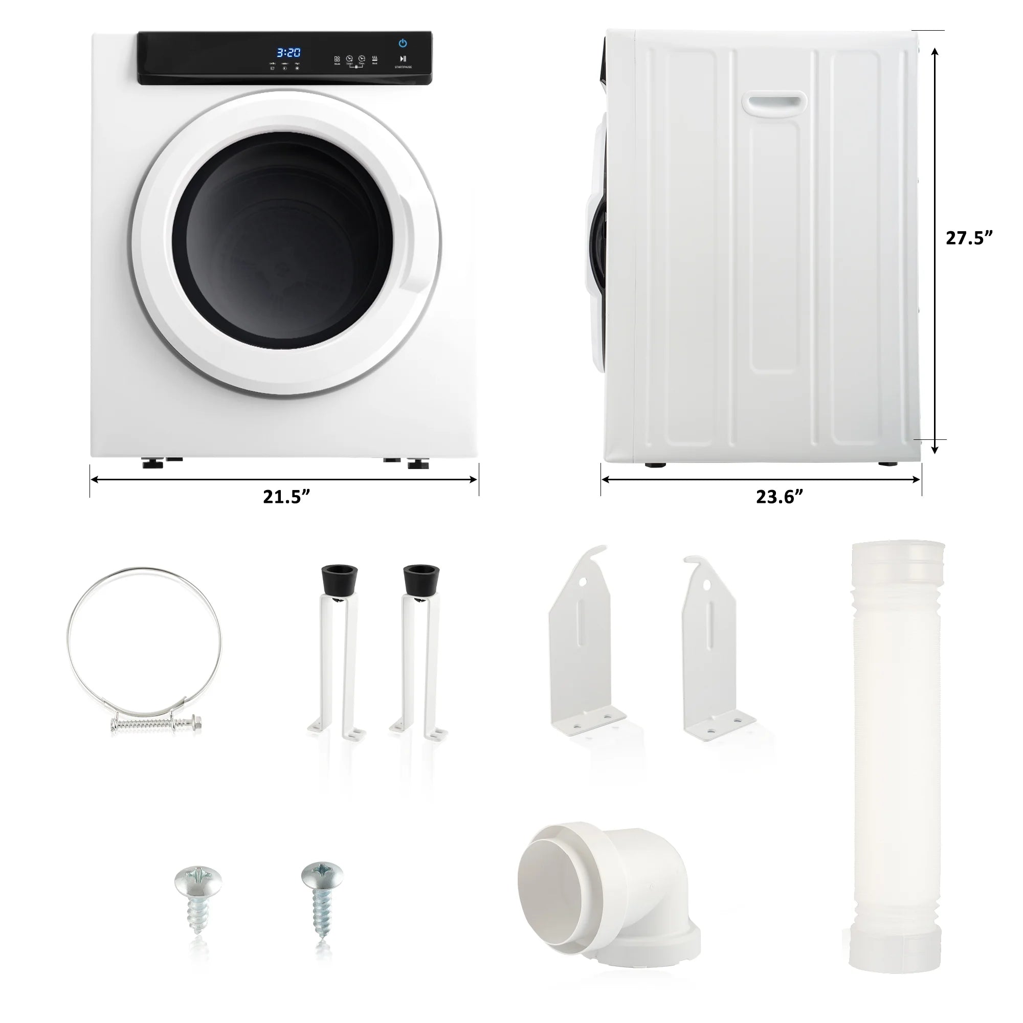 Electric Portable Clothes Dryer with Stainless Steel Tub S98986