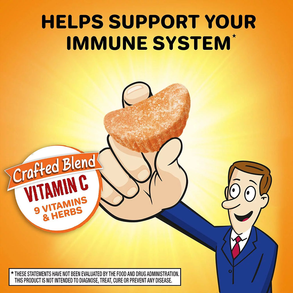 Vitamin C 750mg Orange Flavored Gummies 63 Count 2 Pack U4995