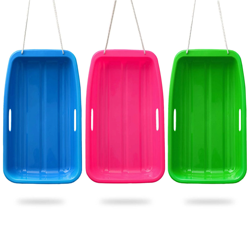 Green Plastic Snow Sled, 25.6*14.2*4.3 inch F212140
