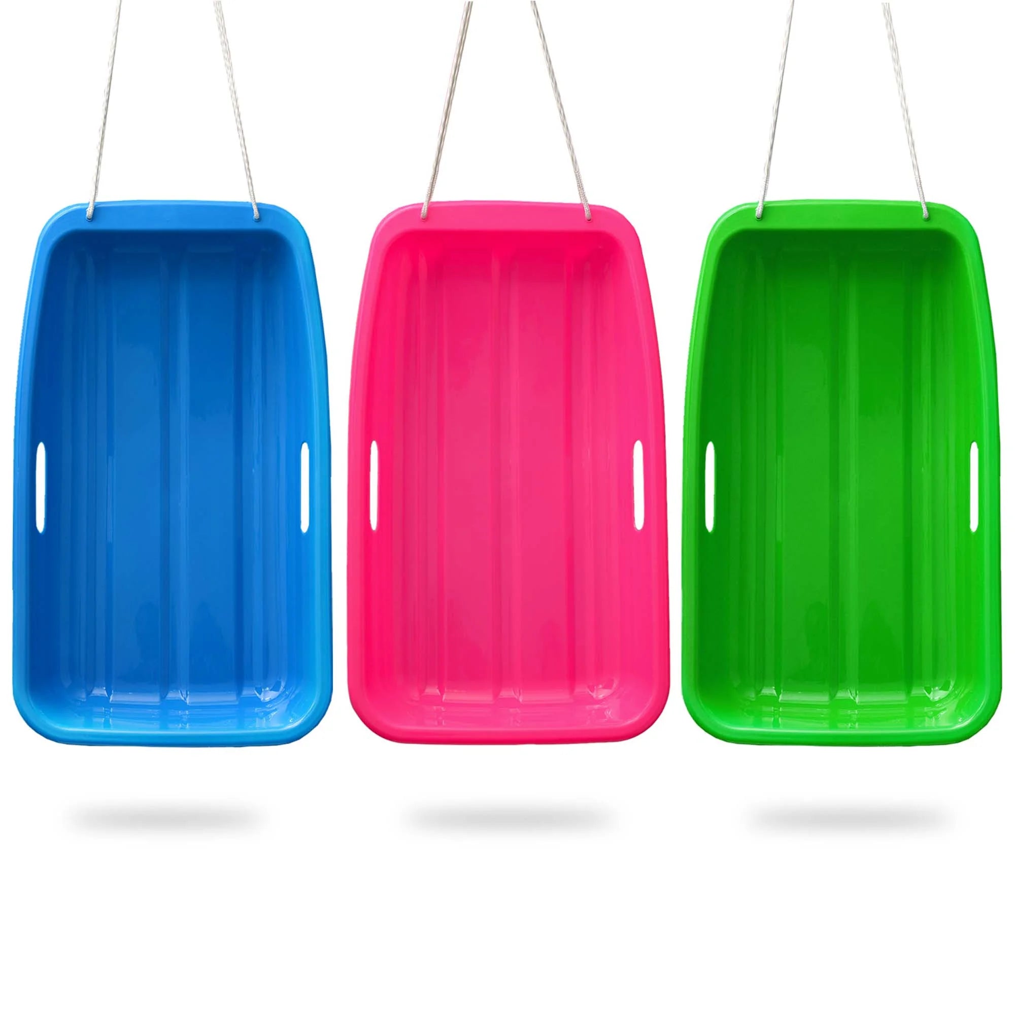 Green Plastic Snow Sled, 25.6*14.2*4.3 inch F212140