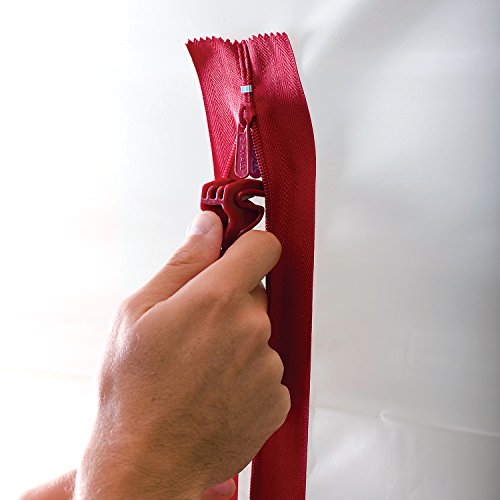Heavy-Duty Zipper for Dust Barriers, 2-Pack, Red A944480