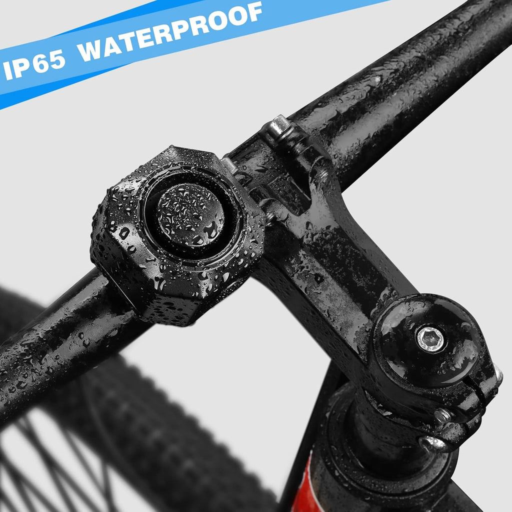 USB Rechargeable Bike Alarm with Remote, 110dB Wireless Anti Theft Vibration Motion Sensor Waterproof Bicycle Alarm U3527