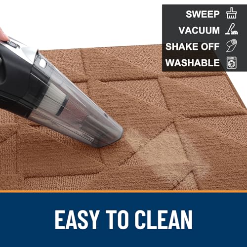 Non-Slip Absorbent Washable Door Mat (59x36 inches, Black) I77972