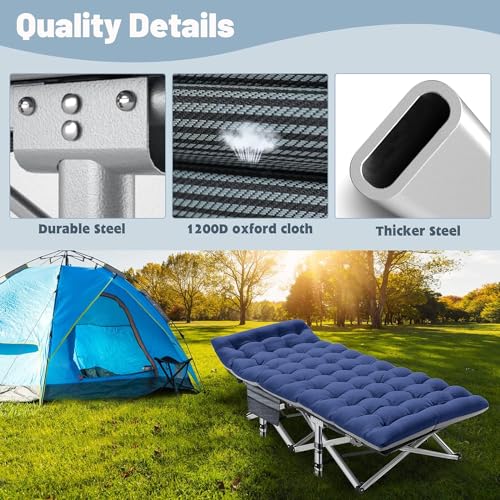 Folding Camping Cot with Carry Bags A308