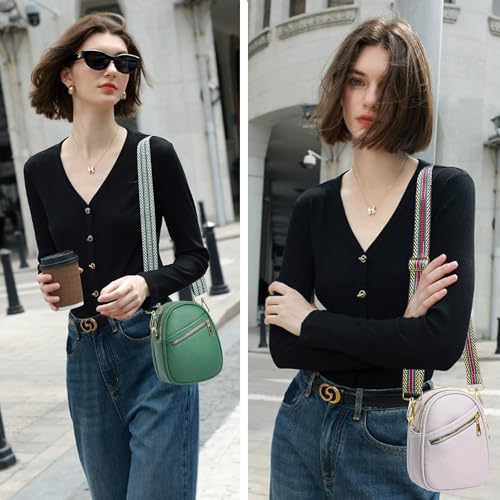 Small Crossbody Purse with 2 Bag Straps U4477
