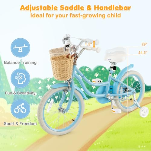 14 16 18 Inch Kids Bicycle with Training Wheels W661