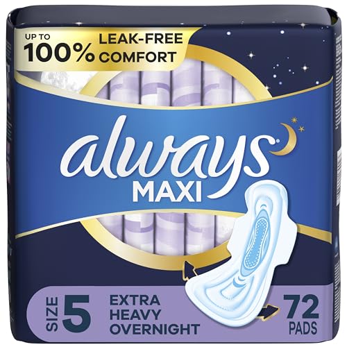 20 Count Heavy Overnight Maxi Pads with Wings B2495