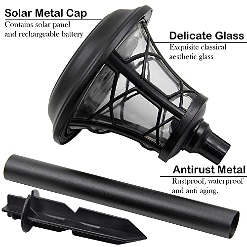 6 Pack Solar Powered Pathway Lights, Warm White B74254