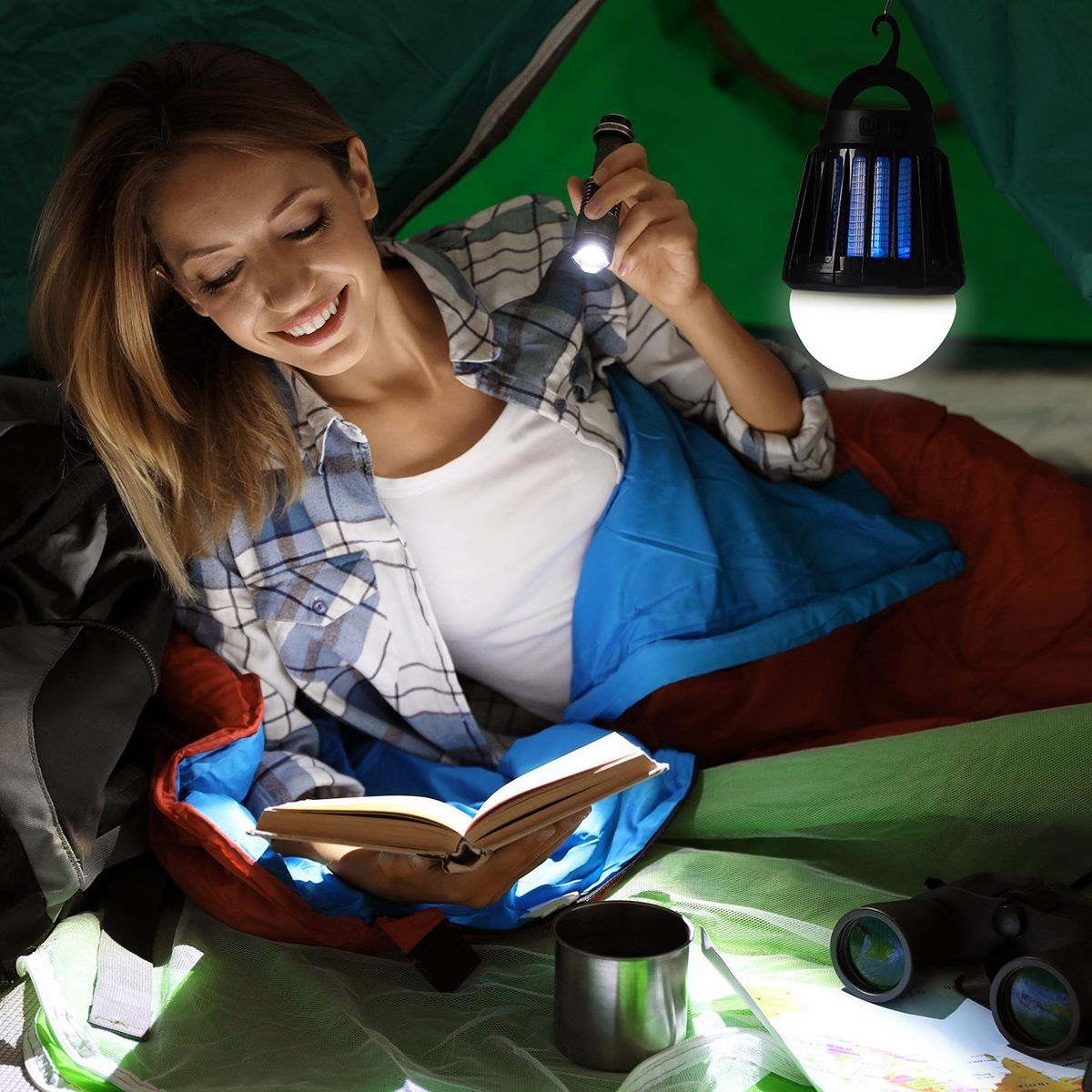 Rechargeable Camping Lantern and Bug Zapper P940222